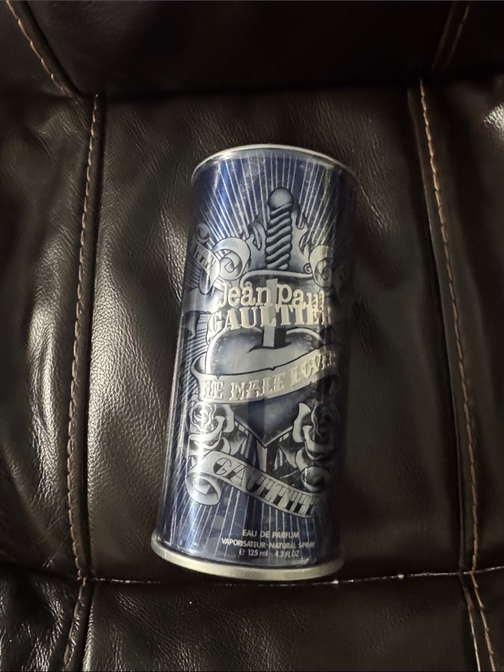 Jean Paul Gaultier Blue Decorative Tin - Le Male Artwork